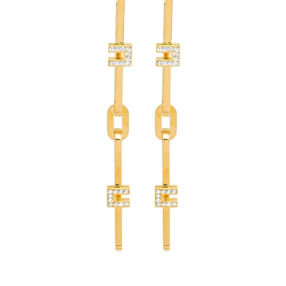 серьги с кристаллами