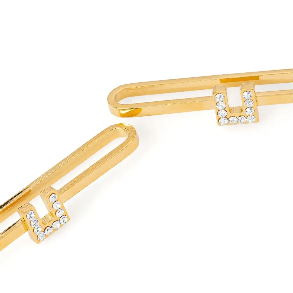 серьги с кристаллами