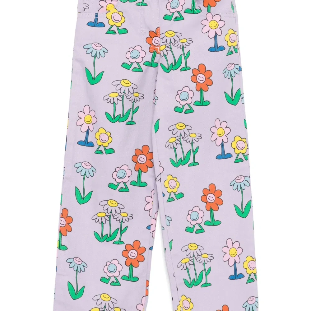 Брюки с цветочным принтом