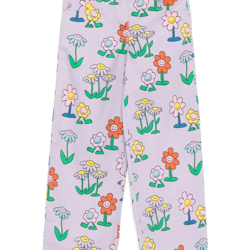 Брюки с цветочным принтом