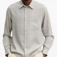 Клетчатая рубашка с длинными рукавами