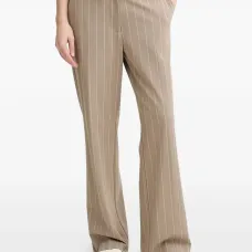 Брюки строгого кроя в тонкую полоску