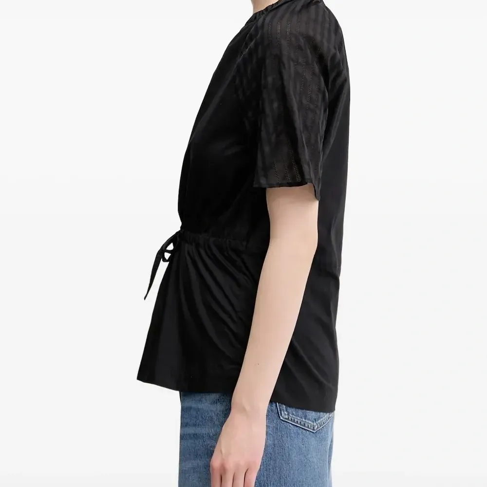 Блузка Satoma с прозрачными вставками и кулиской Блузка Satoma с прозрачными вставками и кулиской