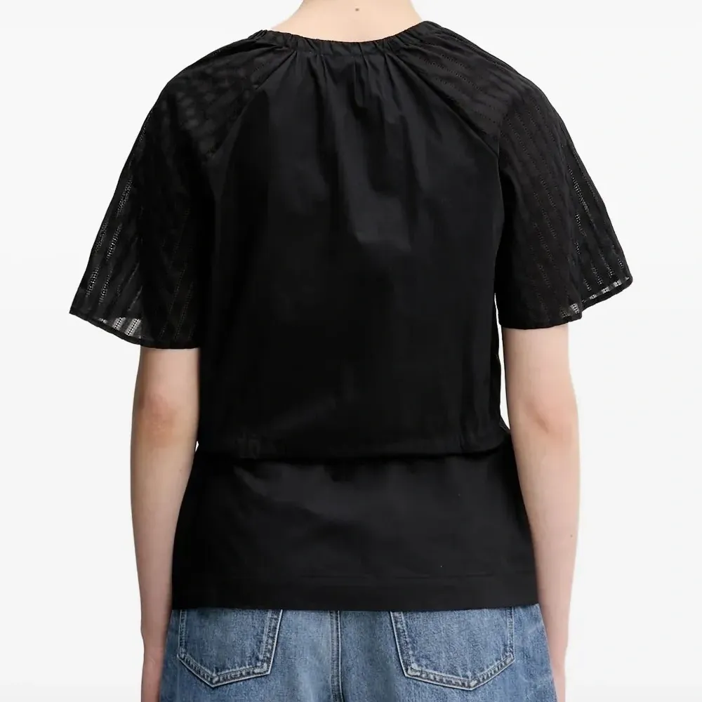 Блузка Satoma с прозрачными вставками и кулиской Блузка Satoma с прозрачными вставками и кулиской