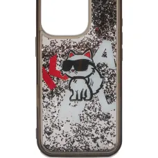 Чехол Choupette для iPhone 16 Pro с блестками Чехол Choupette для iPhone 16 Pro с блестками