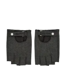 Джинсовые перчатки-митенки Джинсовые перчатки-митенки