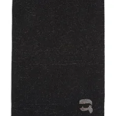 Шарф с логотипом и стразами