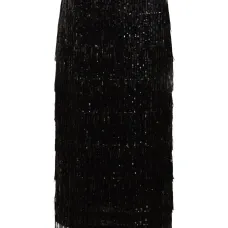 Юбка с пайетками и бахромой Юбка с пайетками и бахромой