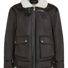 Дубленка с монограммой