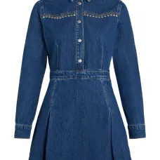Джинсовое платье с заклепками Джинсовое платье с заклепками