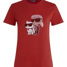 Футболка Choupette со стразами Футболка Choupette со стразами