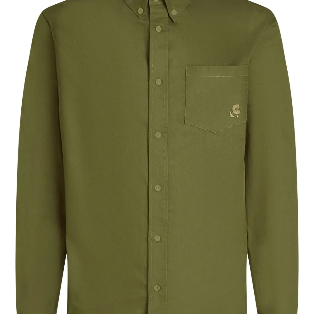 Рубашка с вышитым логотипом