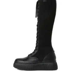 Ботинки в рубчик на шнуровке