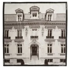 Шелковый платок с принтом Maison