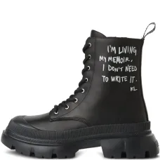Ботинки на шнуровке с принтом граффити
