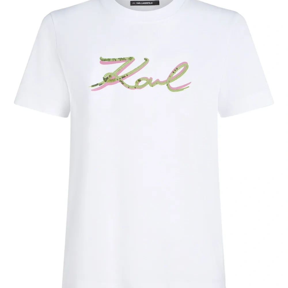 Футболка из органического хлопка с пайетками