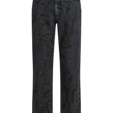 Джинсы с принтом