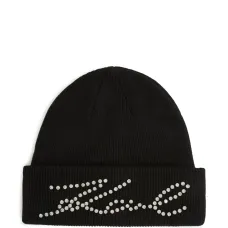 Шапка бини со стразами