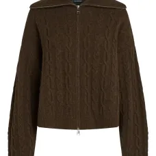 Кардиган фактурной вязки на молнии