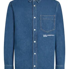 Джинсовая рубашка с вышивкой