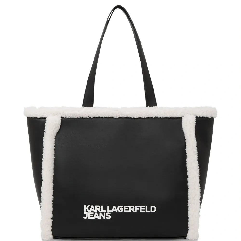 Сумка-тоут с отделкой из овчины