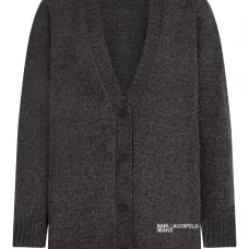 Кардиган на пуговицах с вышитым логотипом