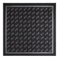 Шарф с жаккардовым логотипом