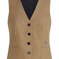 Фланелевый жилет с поясом