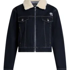 Джинсовая куртка с вышитым логотипом