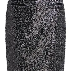 Юбка с узором в елочку и пайетками Юбка с узором в елочку и пайетками