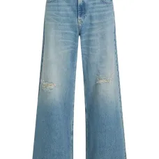 Джинсы с бахромой