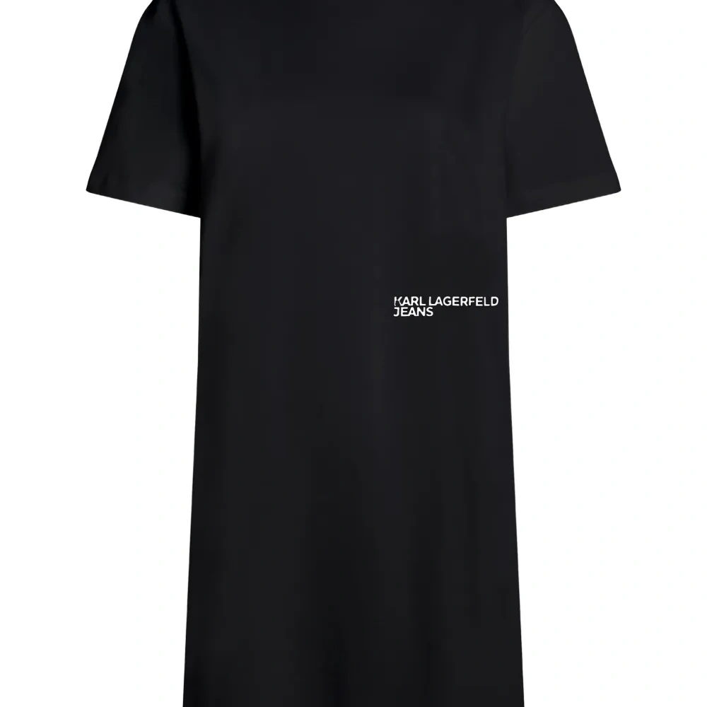 Платье миди с логотипом