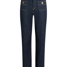 Джинсы с накладными карманами