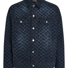 Джинсовая куртка с монограммой Джинсовая куртка с монограммой