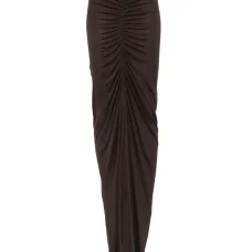 Юбка с завышенной талией и драпировкой