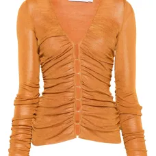 Топ с V-образным вырезом и сборками