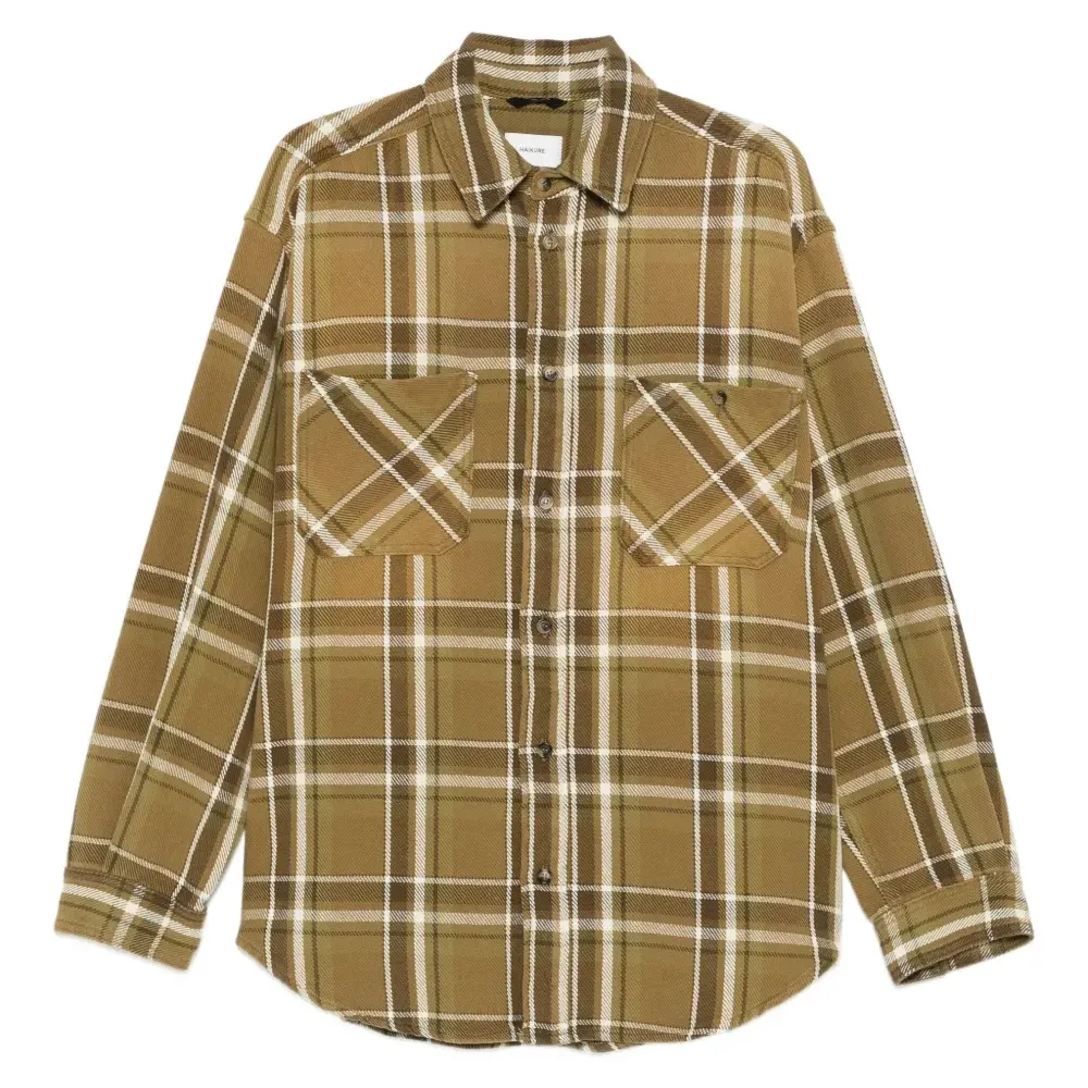 Клетчатая рубашка с нагрудным карманом