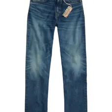 джинсы с вышитым логотипом