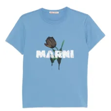 футболка с цветочным принтом