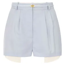 шорты строгого кроя со складками