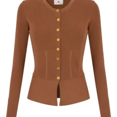 Кардиган в рубчик