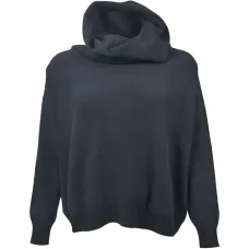 Свитер с драпированным вырезом