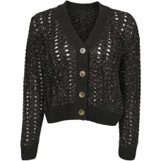 Кардиган на пуговицах с V-образным вырезом