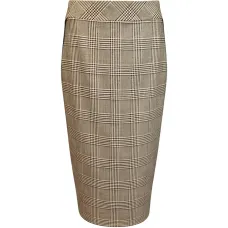 Юбка-карандаш миди в клетку