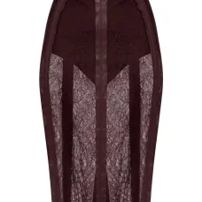 Юбка миди с кружевом