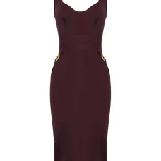 Платье миди со вставками Платье миди со вставками