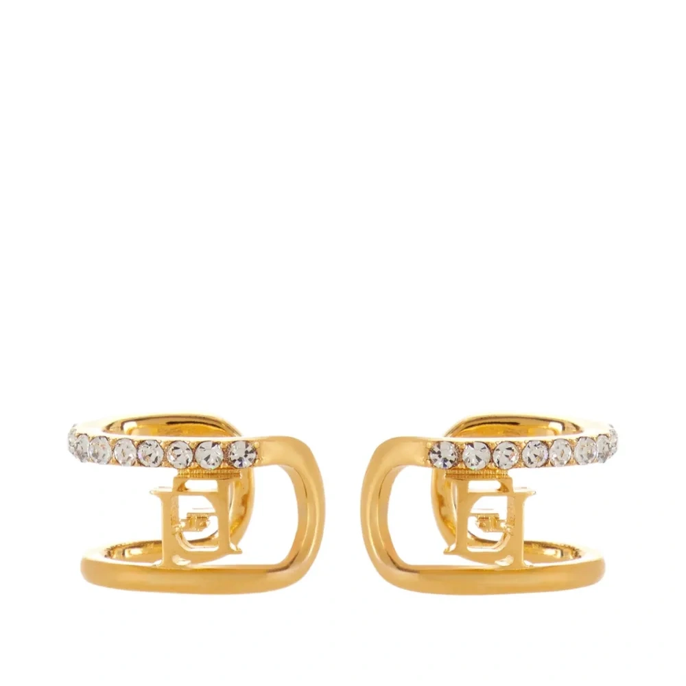 серьги-каффы с логотипом