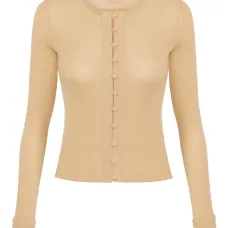 Кардиган в рубчик