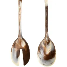 Набор из двух столовых приборов с мраморным эффектом Набор из двух столовых приборов с мраморным эффектом