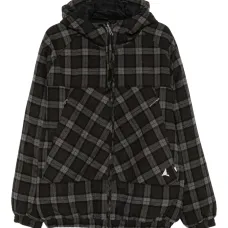 Клетчатая куртка с капюшоном Клетчатая куртка с капюшоном
